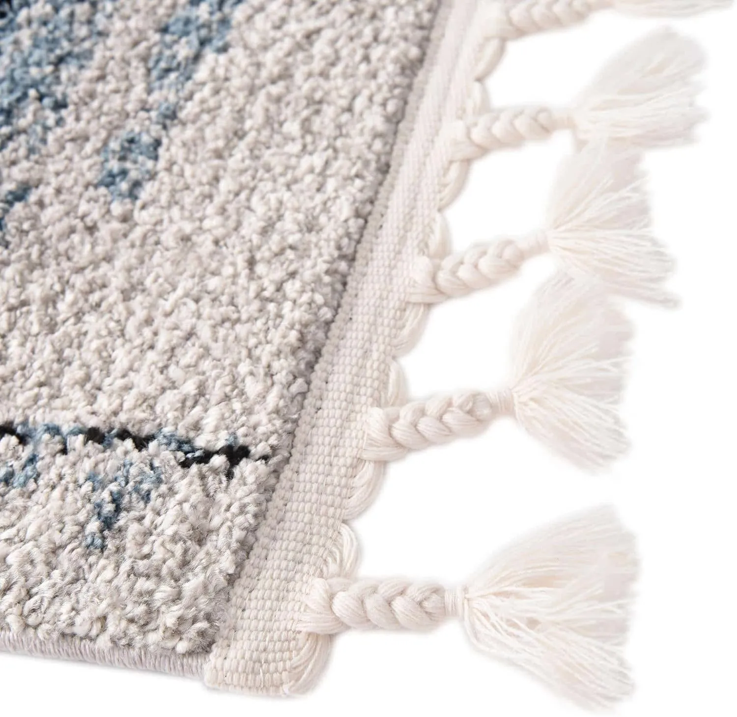 Rugs.com Aramis Collection Rug – 3' x 5' Blue Medium Rug Perfect for Entryways, Kitchens, Breakfast Nooks, Accent Pieces
