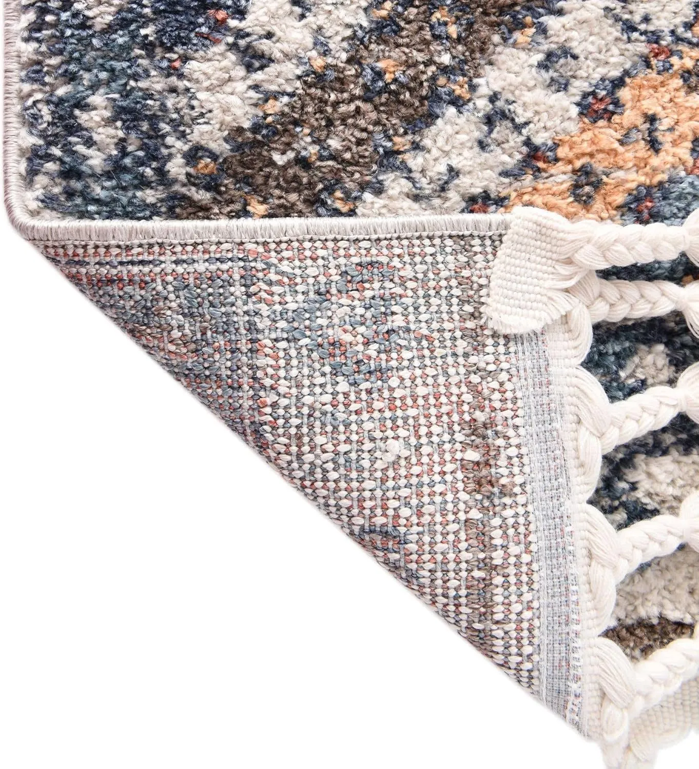 Rugs.com Aramis Collection Rug – 3' x 5' Blue Medium Rug Perfect for Entryways, Kitchens, Breakfast Nooks, Accent Pieces