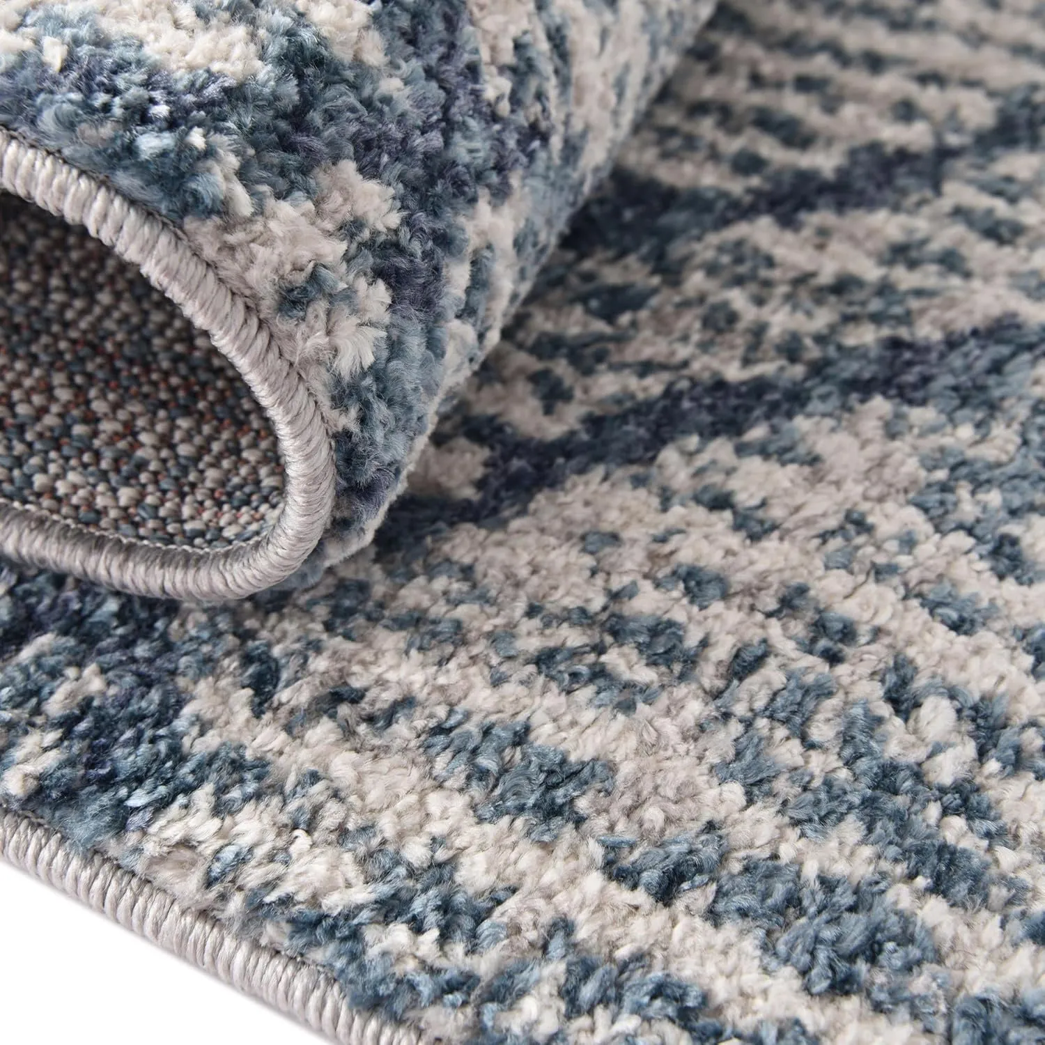Rugs.com Aramis Collection Rug – 5' x 8' Blue Medium Rug Perfect for Bedrooms, Dining Rooms, Living Rooms