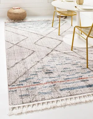 Rugs.com Aramis Collection Rug – 5' x 8' Ivory Medium Rug Perfect for Bedrooms, Dining Rooms, Living Rooms