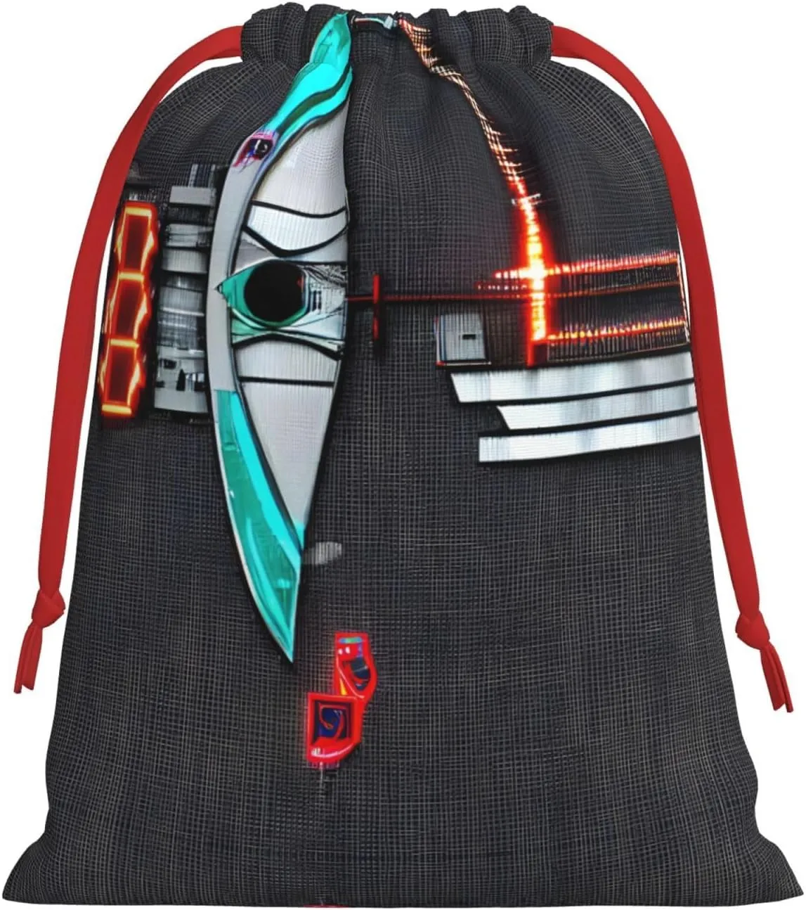 SamLng Small Drawstring Gift Bags - Darts arrows Christmas Gift Bags, Perfect for Favors, Candy Bags, and Grocery Storage
