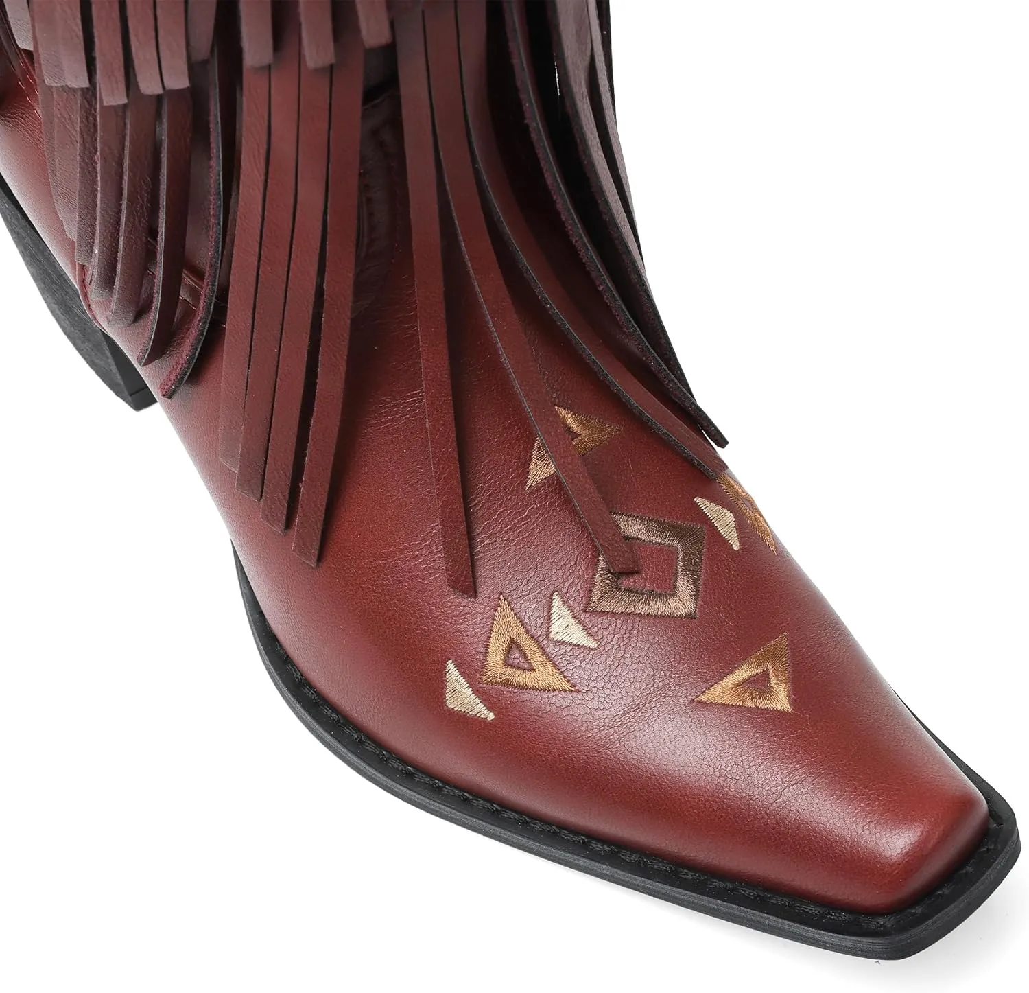 SaraIris Women's Cowgirl Boots Knee High Fringe Boots