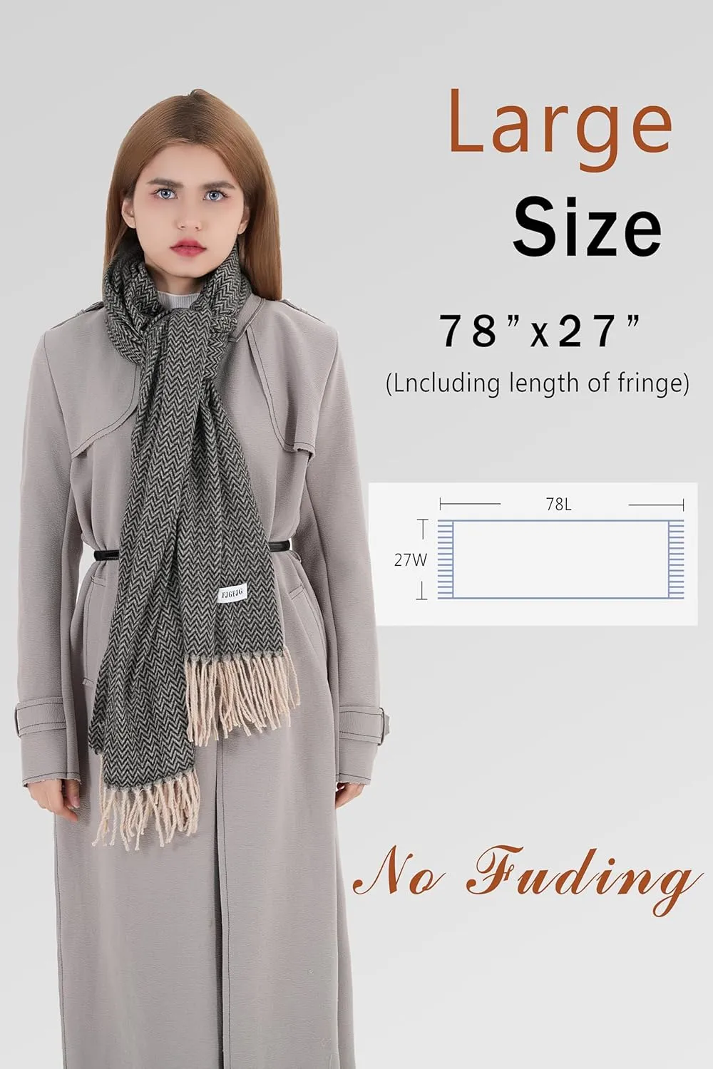 Scarfs for Women Pashmina Shawl Wraps Fashion Soft and Warm Blanket Scarves Cozy 2025