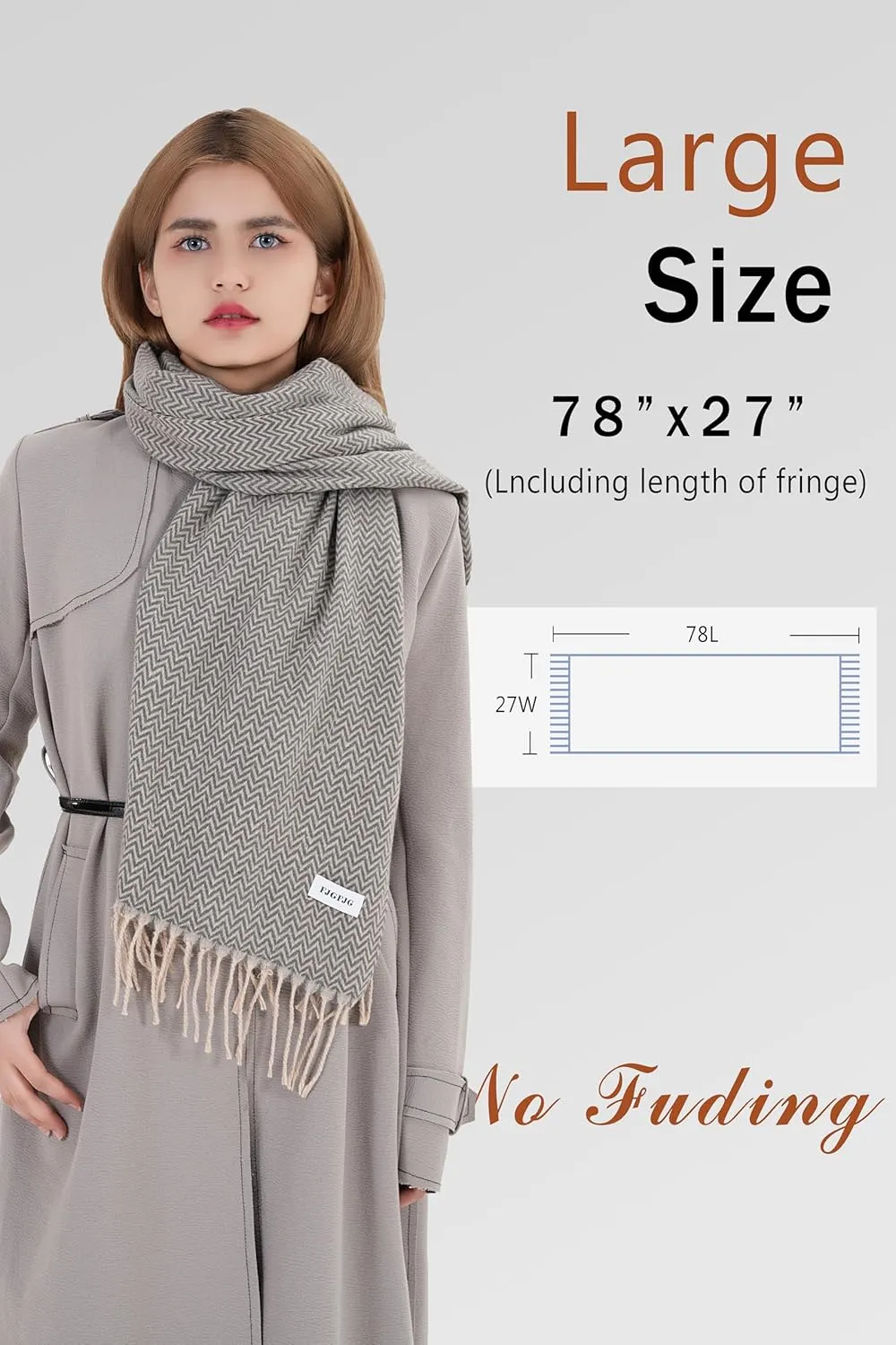 Scarfs for Women Pashmina Shawl Wraps Fashion Soft and Warm Blanket Scarves Cozy 2025