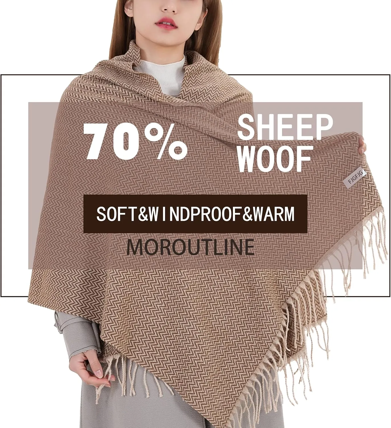 Scarfs for Women Pashmina Shawl Wraps Fashion Soft and Warm Blanket Scarves Cozy 2025