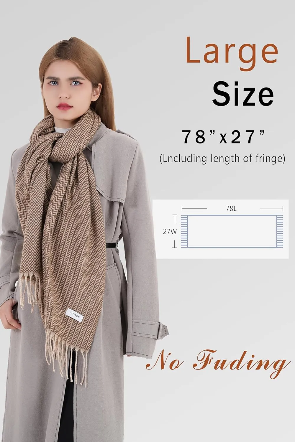 Scarfs for Women Pashmina Shawl Wraps Fashion Soft and Warm Blanket Scarves Cozy 2025