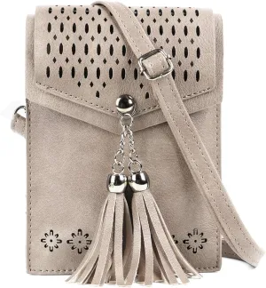 seOSTO Womens Small Crossbody Bag For Woman, Tassel Wallet Purse，Gifts For Teenage Girls