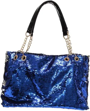 Sequin Purse Womens Tote Bags Black Tote Bags Crossbody Purses for Women Large Tote Bags for Women