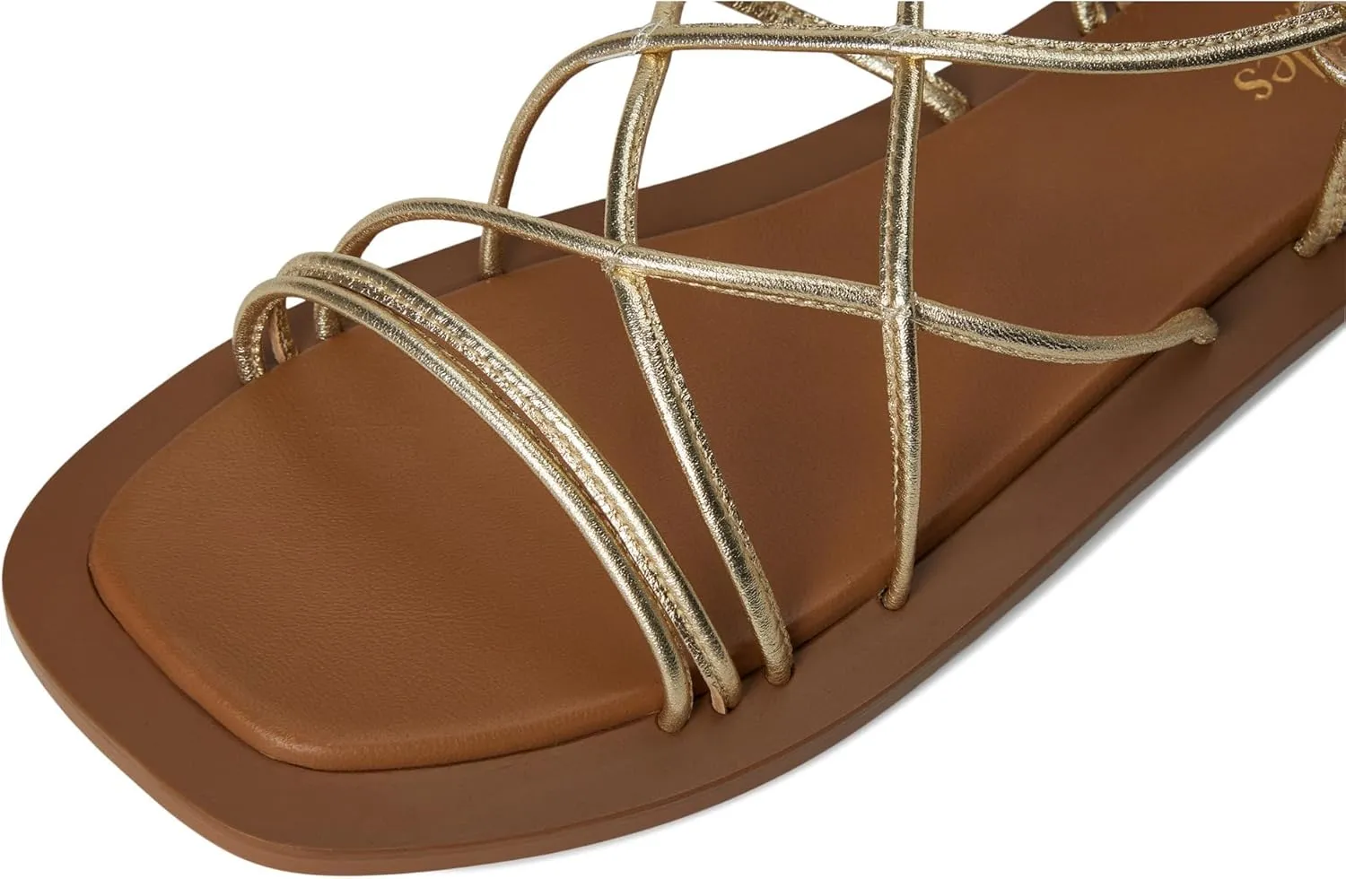 Seychelles Women's Lilac Two Metallic Leather Flat Sandal