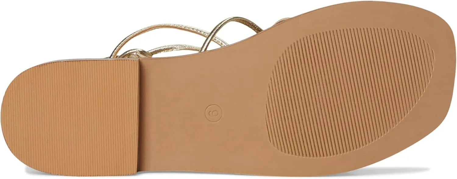 Seychelles Women's Lilac Two Metallic Leather Flat Sandal