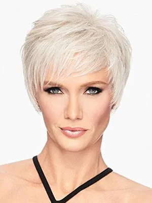 Short Shag Wig Hairdo Color R4 Midnight Brown - Hairdo Wigs 5.25" Short Feather Cut Slight Asymmetrical Fringe Tru2Life Heat Friendly Synthetic Breathable Avg Cap MaxWigs Hairloss Booklet