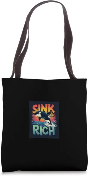 SINK THE RICH Orca Sunset Tote Bag