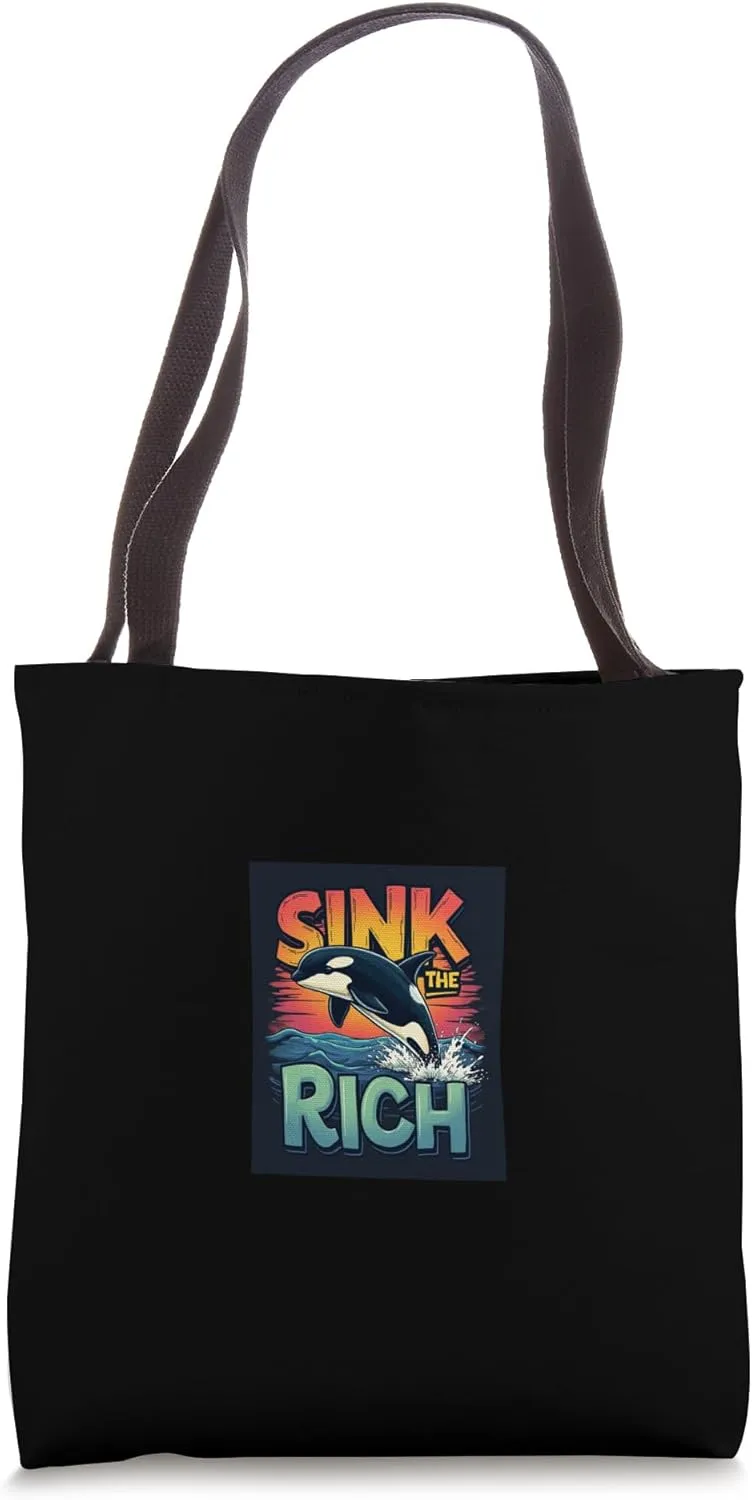 SINK THE RICH Orca Sunset Tote Bag