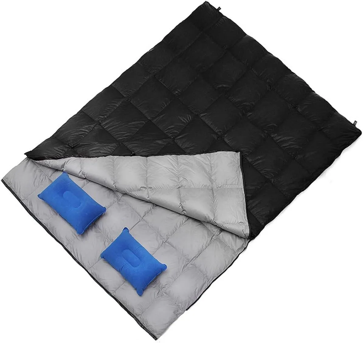Sleeping Bags Ultralight Outdoor Camping Double Down Sleeping Bag Widened Envelope Four Seasons Goose Down Sleeping Bags