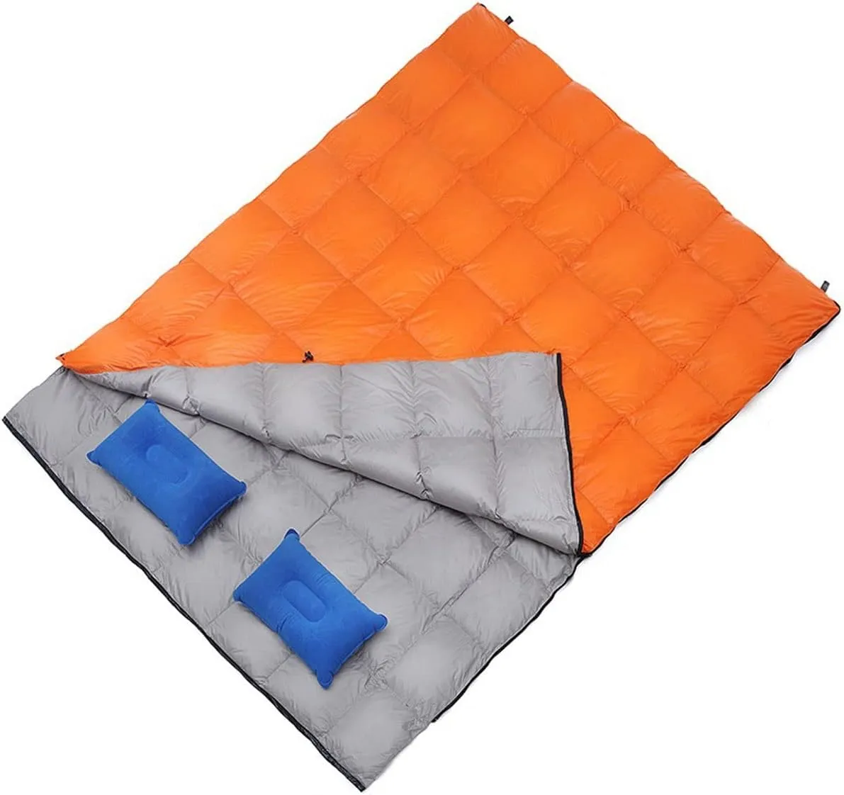 Sleeping Bags Ultralight Outdoor Camping Double Down Sleeping Bag Widened Envelope Four Seasons Goose Down Sleeping Bags