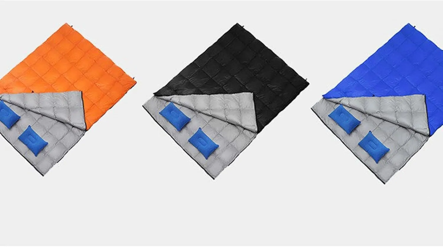 Sleeping Bags Ultralight Outdoor Camping Double Down Sleeping Bag Widened Envelope Four Seasons Goose Down Sleeping Bags