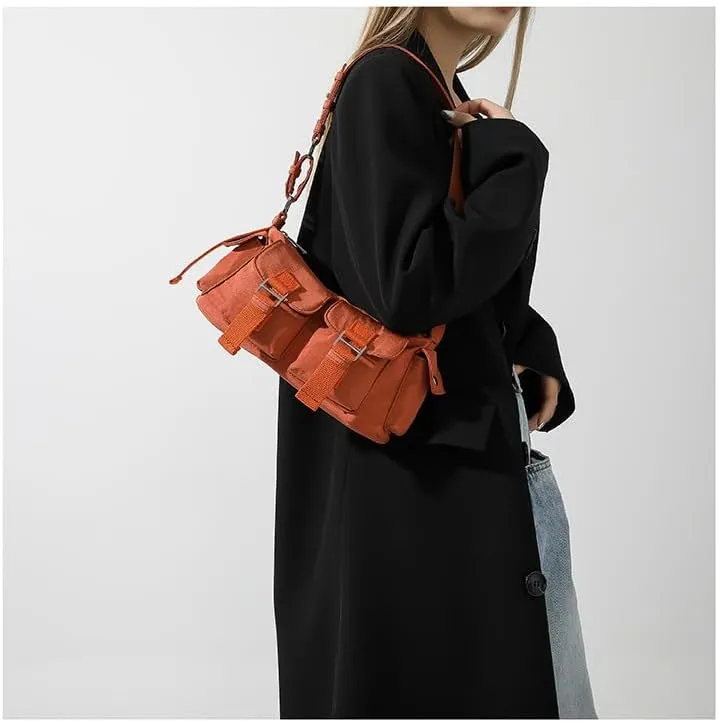 Small Casual Y2K Nylon Shoulder Bags Top Handle Women Purses And Handbags, Shoulder Bag Y2K Purse, Cute 90s Purse
