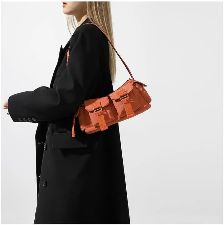 Small Casual Y2K Nylon Shoulder Bags Top Handle Women Purses And Handbags, Shoulder Bag Y2K Purse, Cute 90s Purse