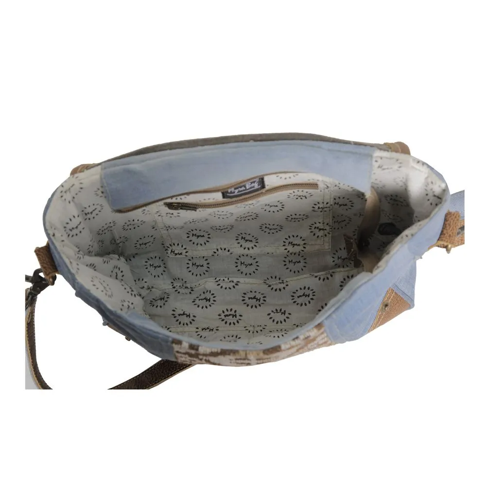 Sofia Leather & Canvas Bag