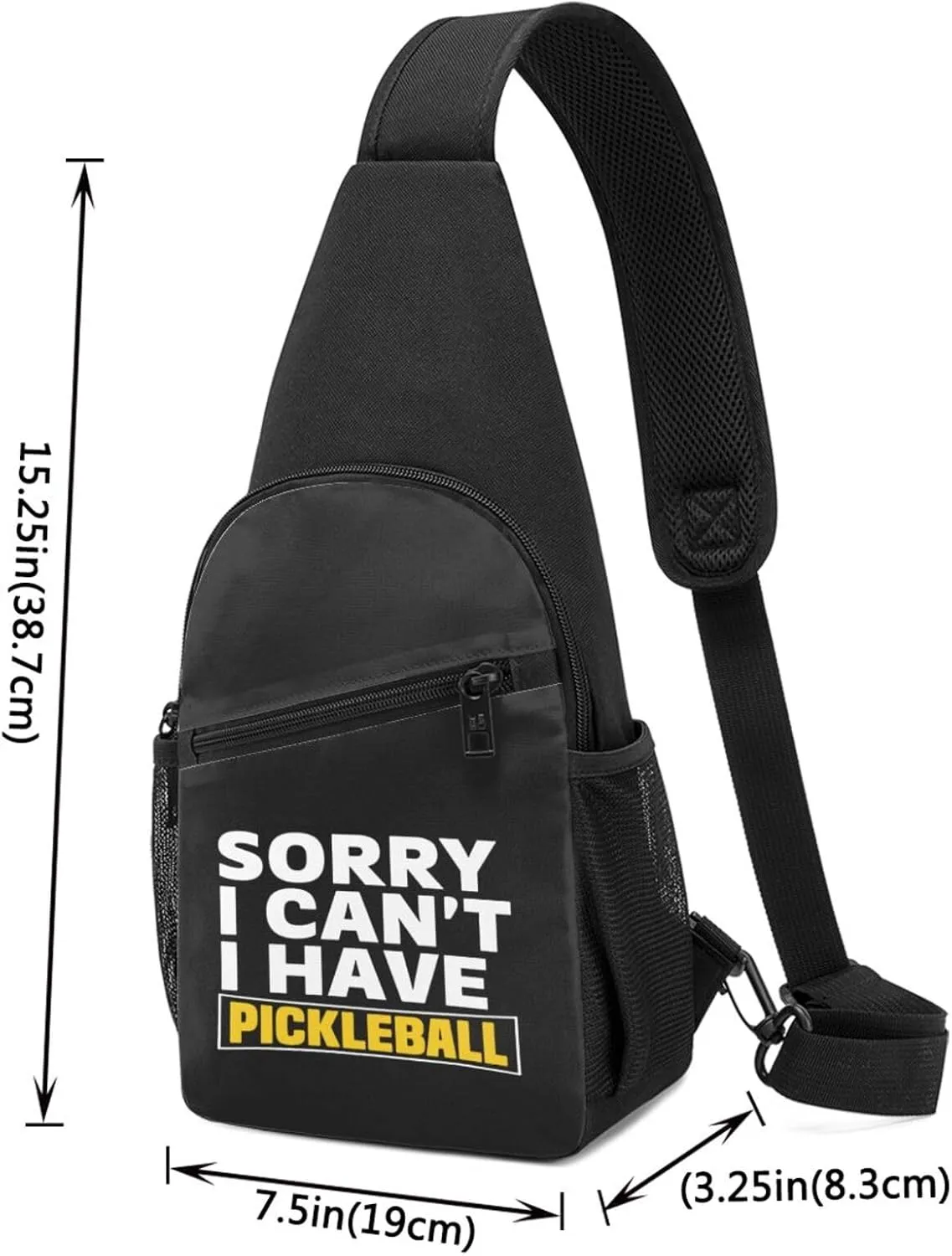 Sorry I Can'T I Have Pickleball Chest Pack Leisure Shoulder Crossbody Chest Bag