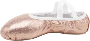 Stelle Ballet Shoes for Girls Glitter | Metallic Faux Leather Ballet Slippers Dance Shoes for Toddler/Little/Big Kids