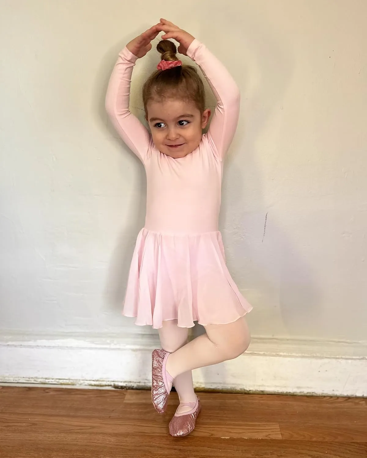 Stelle Ballet Shoes for Girls Glitter | Metallic Faux Leather Ballet Slippers Dance Shoes for Toddler/Little/Big Kids