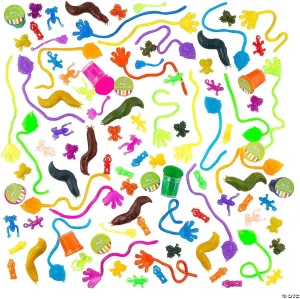Sticky Toy Bulk Assortment - 100 Pieces - Perfect for Easter, Classroom Rewards and Halloween
