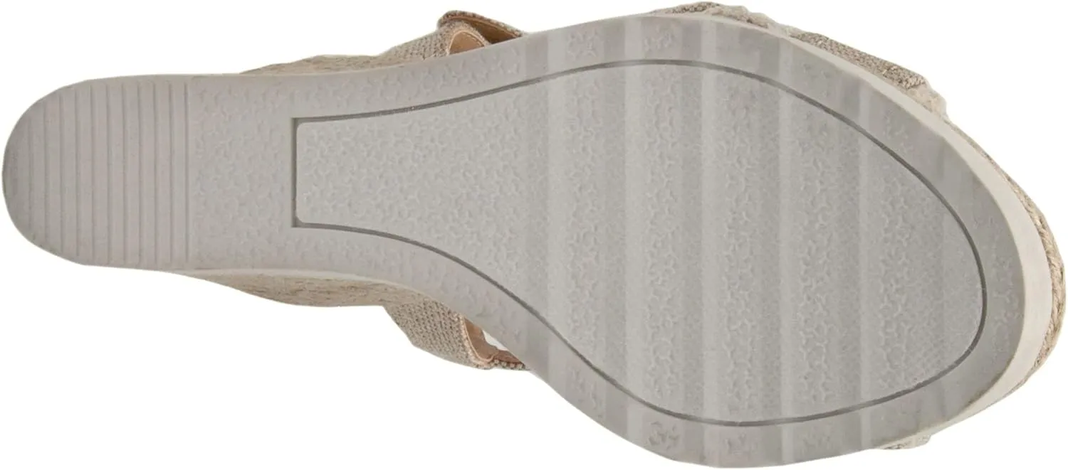 Sugar Espadrille Wedge Sandals for Women, Womens Wedge Sandals, Platform Wedge Sandals, Criss Cross Straps with Buckle and Fringe, Womens Sandals Fave