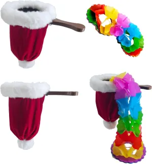 sumrica Christmas Magic Change Bag Santa Hat Surprise Pouch Magic Props for Appear & Disappear Tricks Stage & Close-up Performance Gift Red Transformation Bag