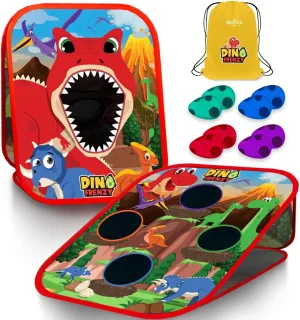 Swooc Games - 2-in-1 Bean Bag Toss Game for Kids | 5-Second Setup Cornhole Game | Outdoor Activities for Kids | Indoor Corn Hole | Toddler Party Games | Backyard Toys | Yard & Outside Toys for Boys