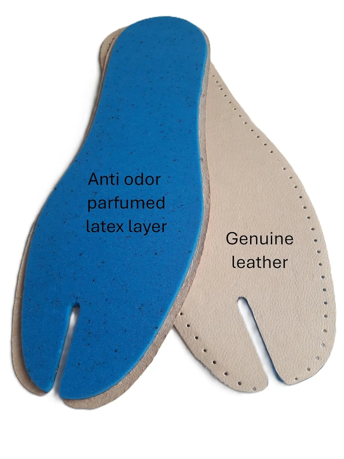 Tabi Leather Insoles for Split-Toe Boots, Traditional Japanese Shoes, Jika Tabi Boots, Tabi Pumps (43(EU))