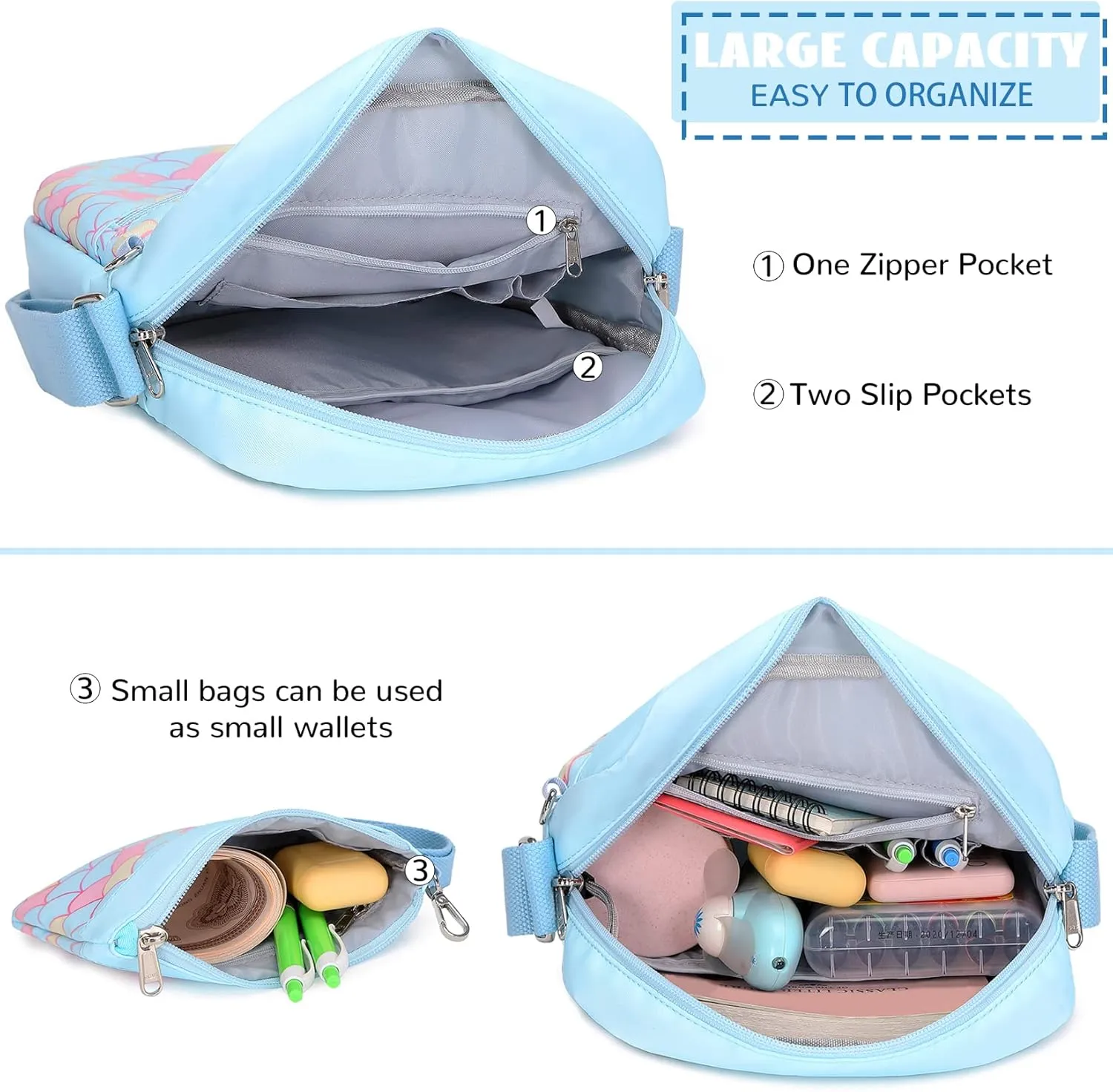 Teen Girls Crossbody Purse Bag for Kids girls 8-9, 9-10, 10-12