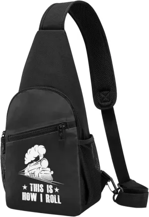This is How I Roll Train Chest Pack Leisure Shoulder Crossbody Chest Bag