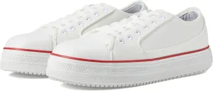 Thorogood Low-Height Warehouse Won Work Shoes for Men with Composite Safety Toe and Slip-Resistant Outsole, White, Size 7.5, M