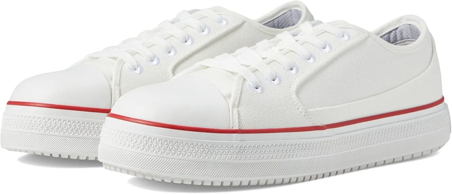 Thorogood Low-Height Warehouse Won Work Shoes for Men with Composite Safety Toe and Slip-Resistant Outsole, White, Size 7.5, M