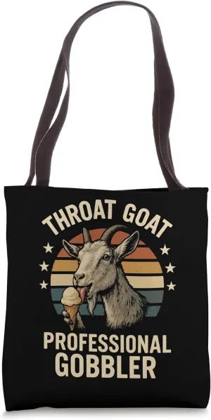 Throat Goat Funny Ice Creams Gobbler Retro Animal Tote Bag