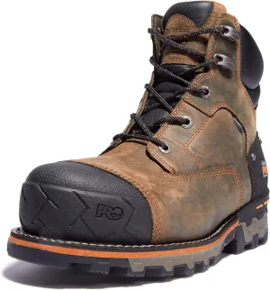 Timberland PRO Men's Boondock 6 Inch Composite Safety Toe Waterproof Industrial Work Boot, Brown, 10.5