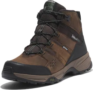 Timberland PRO Men's Switchback LT Soft Toe Waterproof Industrial Hiking Work Boot, Brown/Green, 12M
