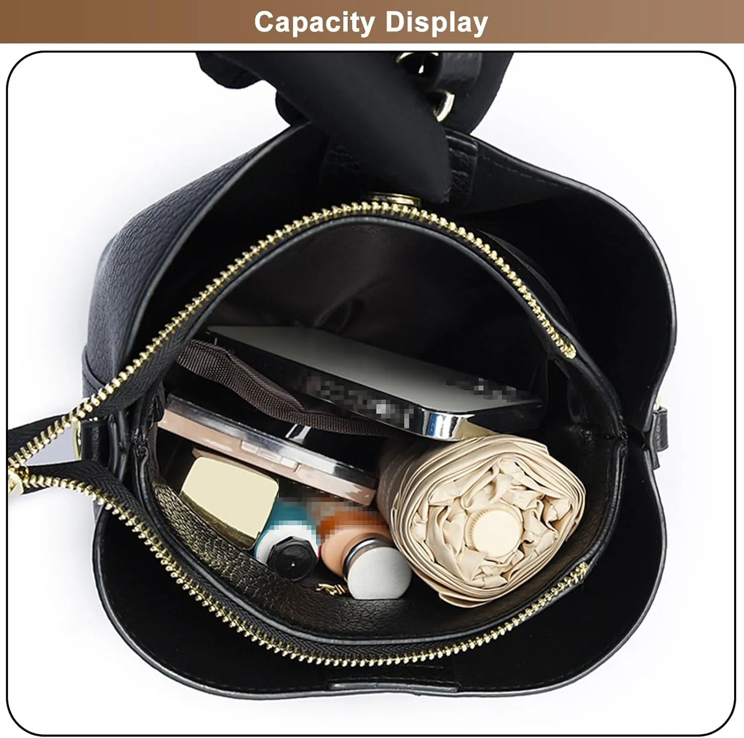Tote Bag for Women Faux Leather Handbags Purses Fashion Shoulder Bags Top Handle Ladies Hobo Bucket Bag