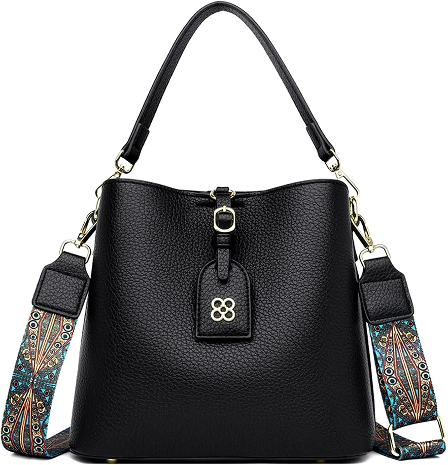 Tote Bag for Women Faux Leather Handbags Purses Fashion Shoulder Bags Top Handle Ladies Hobo Bucket Bag