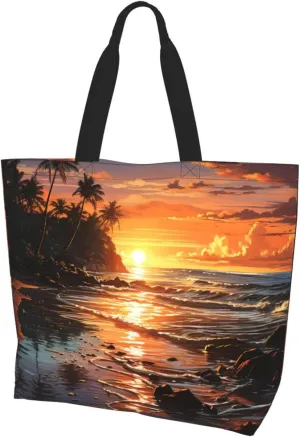 Tote Bag for Women Reusable Grocery Bag Shopping Bag Colorful Handprints Tote Bags Handbag Foldable Shoulder Bag