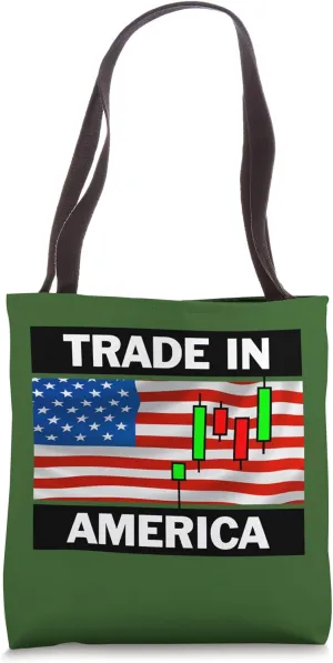 Trade in America Novelty Stock Trader Gift Tote Bag
