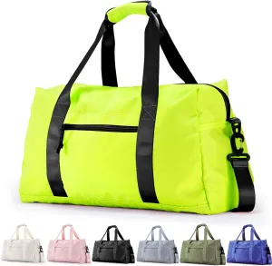 Travel Duffle Bag,Sport Gym Bag for Men And Women with Wet Pocket,Weekender Bag Carry On Tote Bags for Airplane