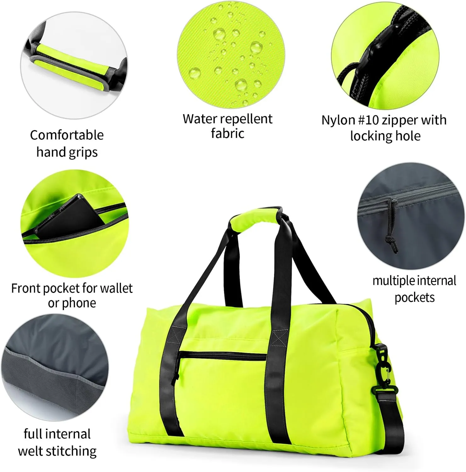 Travel Duffle Bag,Sport Gym Bag for Men And Women with Wet Pocket,Weekender Bag Carry On Tote Bags for Airplane