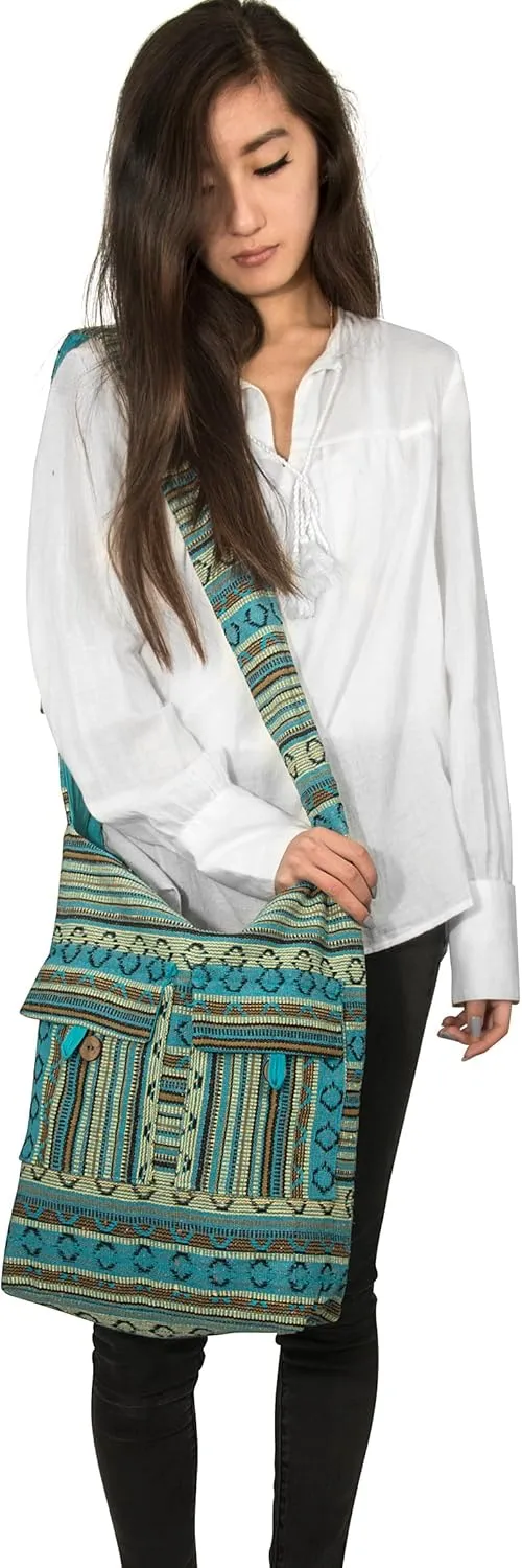 Tribe Azure Fair Trade Cross-Body Bags