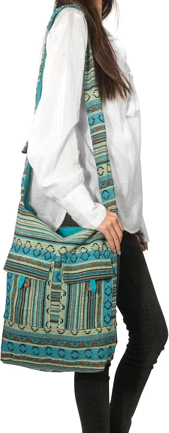 Tribe Azure Fair Trade Cross-Body Bags