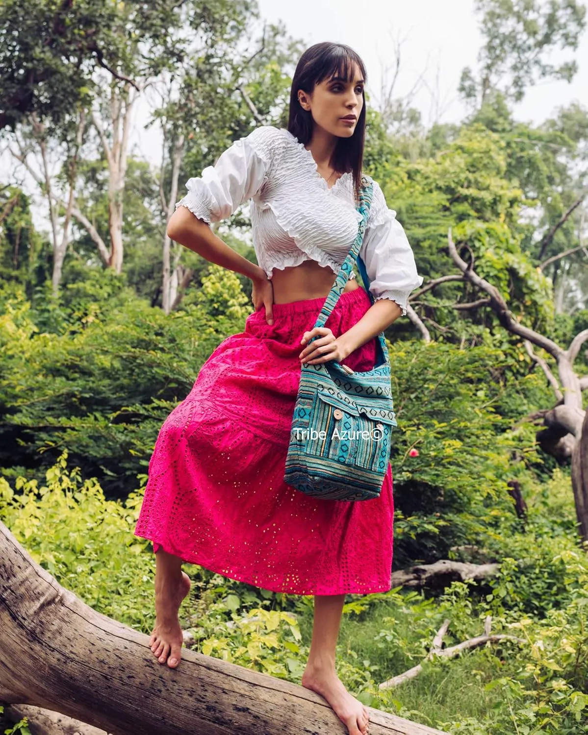Tribe Azure Fair Trade Cross-Body Bags