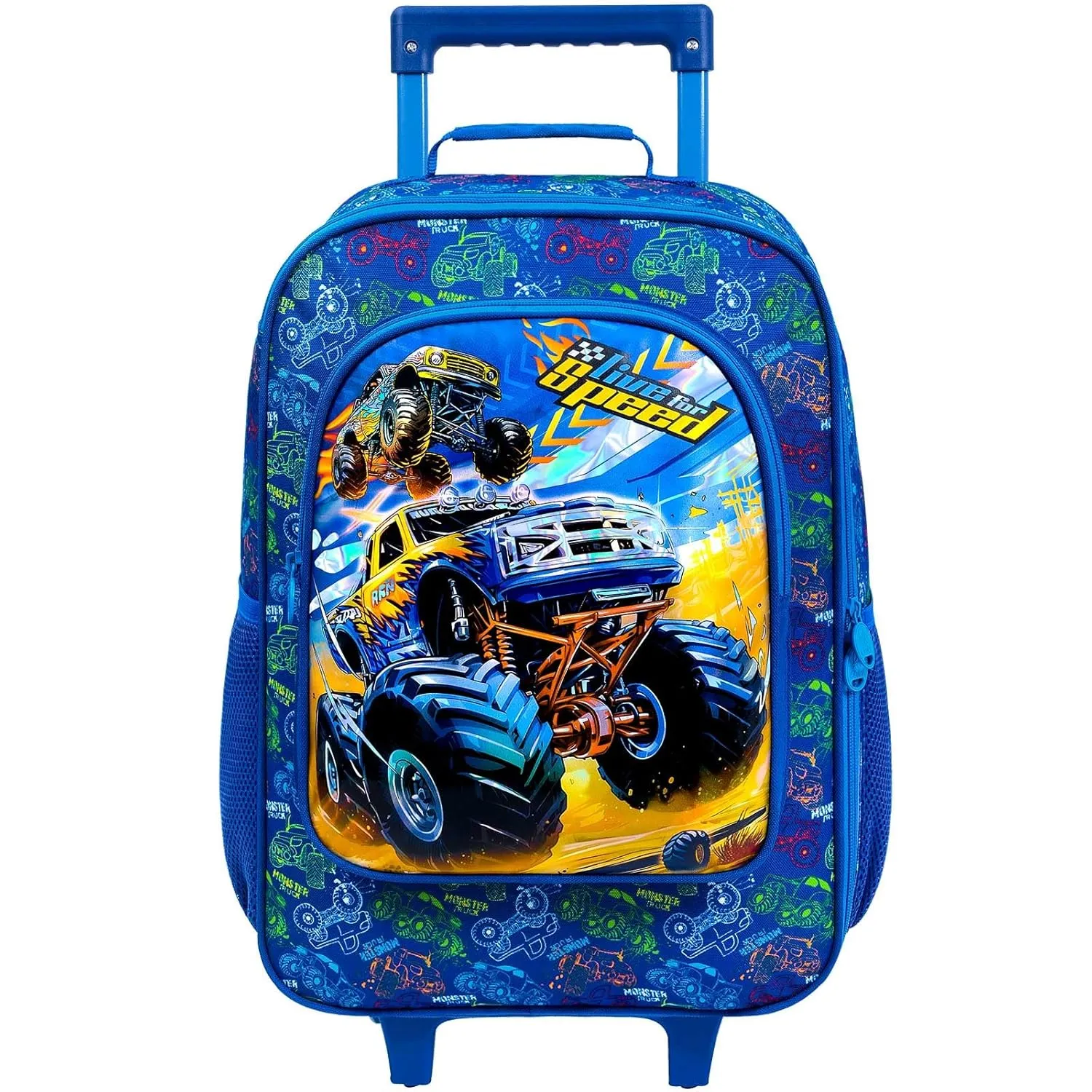 UFNDC Kids Suitcase for Boys, Car Rolling Luggage with Wheels，Travel Carry on for Children Toddler Elementary