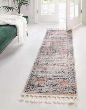 Unique Loom Aramis Collection Area Rug - Tal (2' x 6' 1" Runner, Multi/ Black)