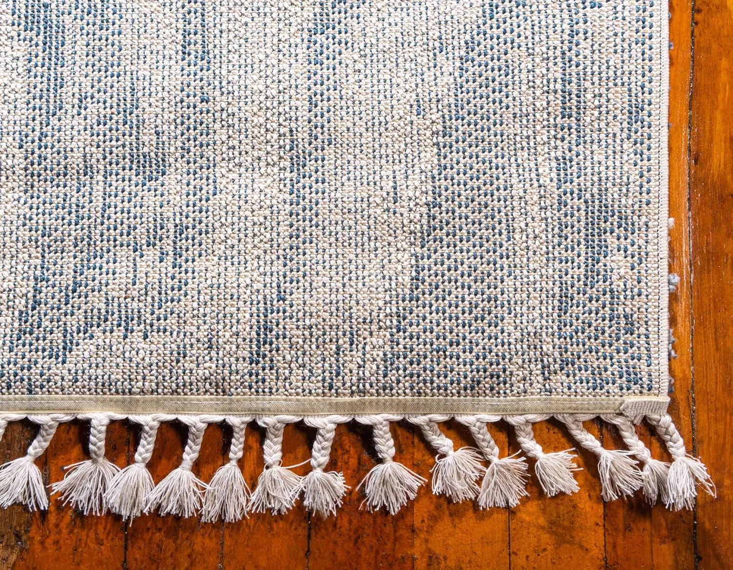 Unique Loom Hygge Shag Collection Area Rug - Valley (2' 7" x 8' 2" Runner, Blue/ Gray)